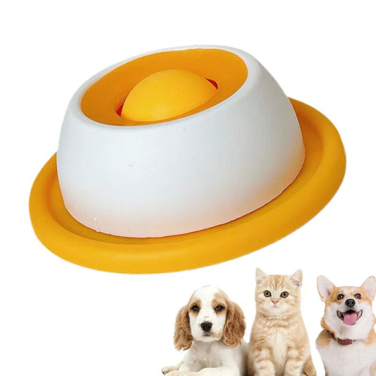 Pet Lick Mat Lick Toys Yogurt Licking Plate Slow Feeder for Dogs & Cats - Interactive Snack Bowl, Promotes Dental Health