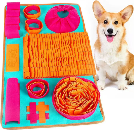 Large Snuffle Mat for Dogs Pet Interactive Training and Stress Relief Sniff Feeding Mat Slow Feeder Dog Treat Mat Dog Toys